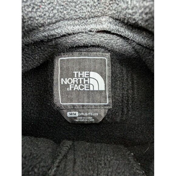 The‎ North Face Girls Medium Black Polartec Fleece Full Zip Jacket Zip Pockets - Picture 2 of 11